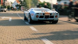 Gulf livery Ford GT40 - Start up + drive by sound!