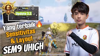 Sensitivitas Terbaik PUBG Mobile | Sensitivitas Sem9 Uhigh Pubg Terbaru 2024 + Kode Layout PUBG