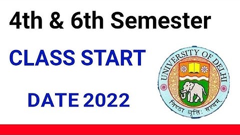 DU SOL 4th and 6th Semester Online Classes Update | fourth & Sixth Semester Classes Schedule