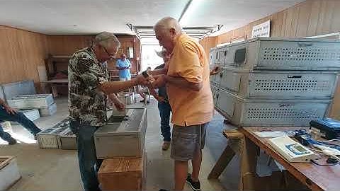 Scanning birds into the Benzing M3 clocks.