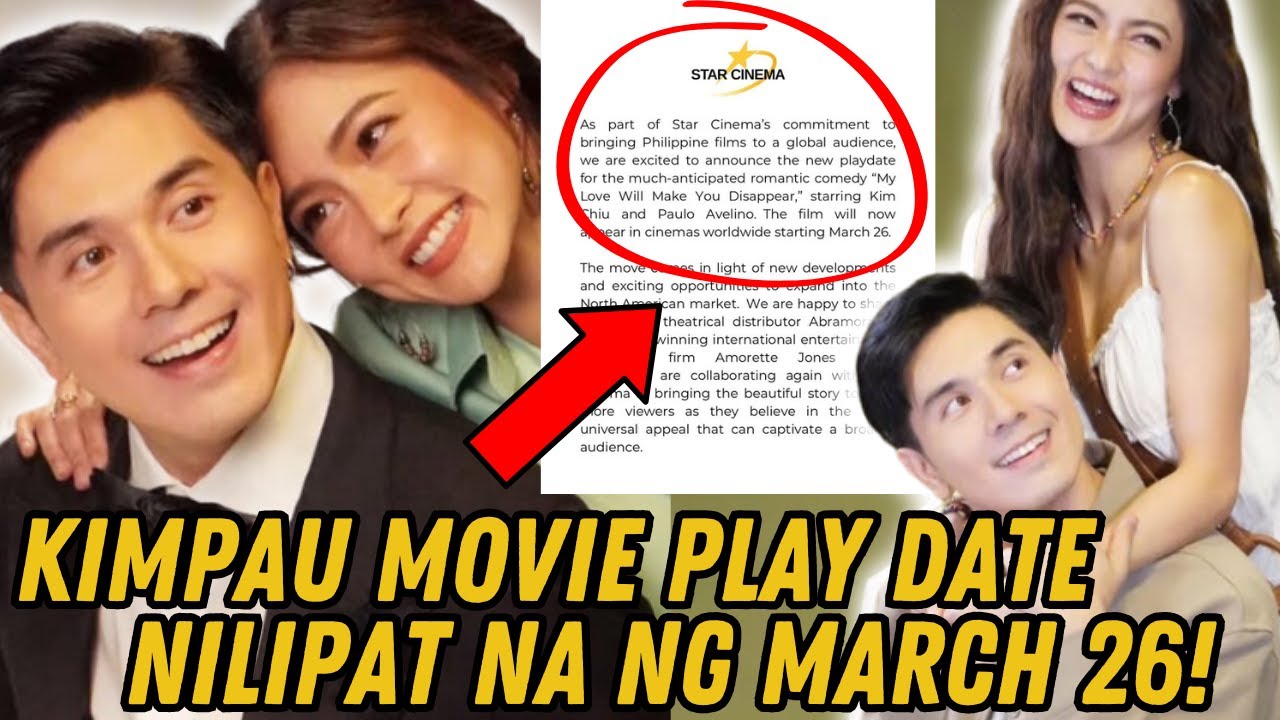 MOVIE NINA KIM CHIU AT PAULO AVELINO KUMPIRMADONG HINDI TULOY SA FEB 12!  STAR CINEMA NAGPALIWANAG!