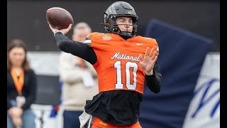 Oregon QB Bo Nix | 2024 Senior Bowl | Every Play