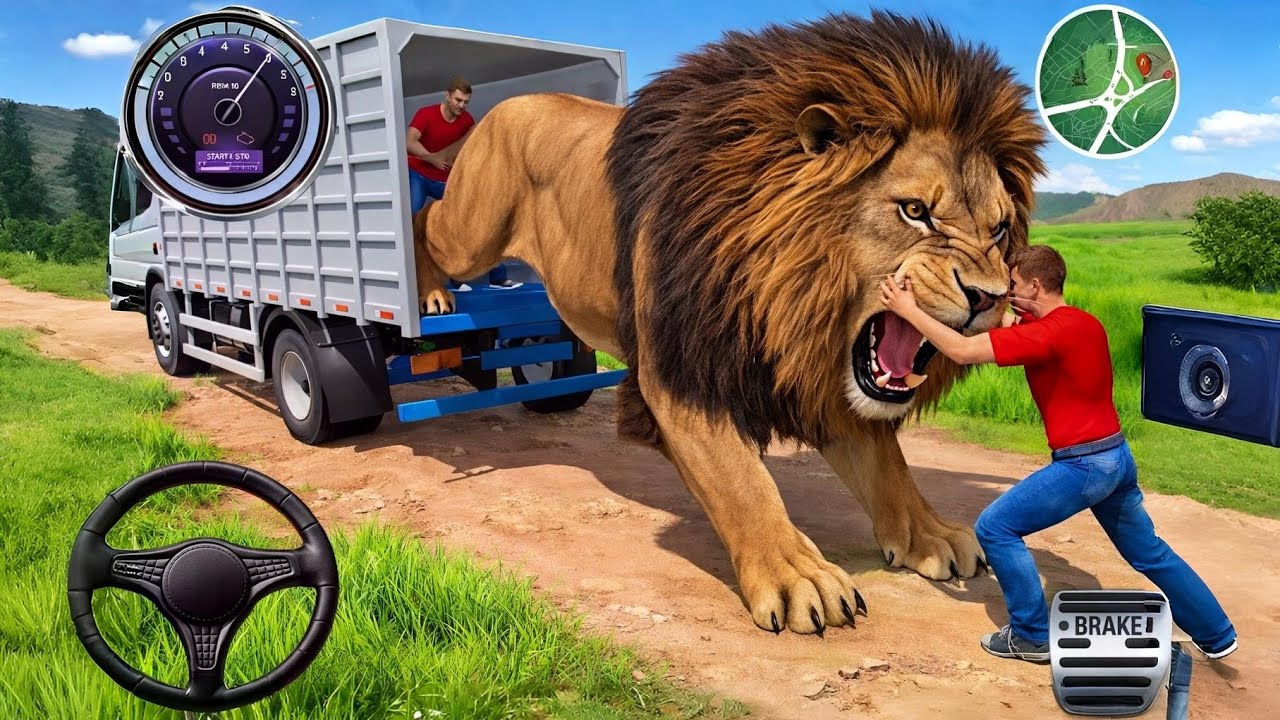 Animal Cargo Truck Driving Game 3D - Animal Transport Cargo Truck 2024 - Android Gameplay