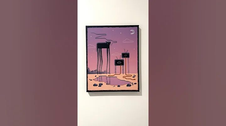 ‘Mirage’ 📺 #surrealism #gouache #painting #paintingprocess #surrealart #art #gouachepainting