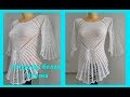 Ажурная белая блузка, вязание крючком, crochet blouse ( В№  111)