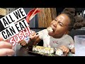 SUSHI TIME! ALL YOU CAN EAT SUSHI FAMILY MUKBANG// FAMILY OF 7