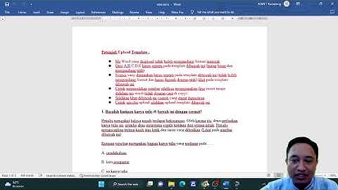 CARA UPLOAD SOAL KE ELEARNING MADRASAH PART 1 - MENGGUNAKAN FILE MS WORD