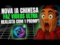 😱 Nova IA chinesa gera vídeos gratuitos e ilimitados!