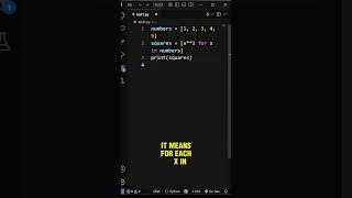 Python List Comprehension in 30 Secs! 🔥#shorts #python