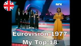 Eurovision 1977 🇬🇧- My Top 18