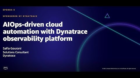 AWS AMER Summit Aug 2021: Automatización en la nube con la plataforma de observabilidad de Dynatrace