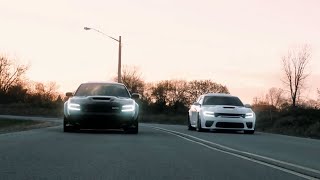 Black and White Dodge Charger SRT Hellcat Widebody | 4K Edit |