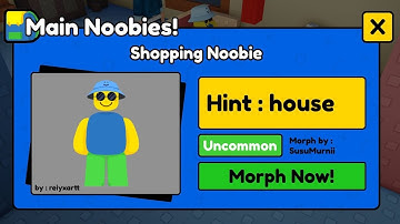 How to get SHOPPING Noobie in FIND THE NOOBIES MORPHS Roblox