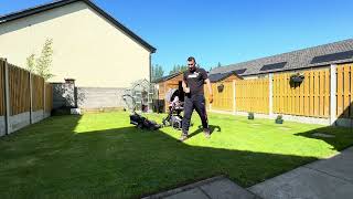 Cutting the grass in Garden, Tăiem iarba în grădină #dublin #live #cuttingmachine #grass #ireland