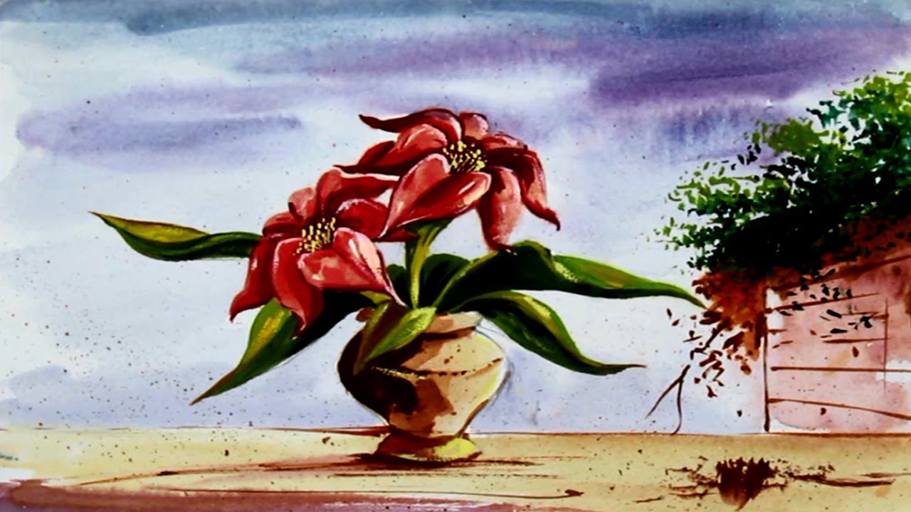 Still life painting Flower Vase Painting with Poster