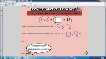 Equivalent Number Sentences