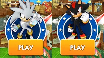 Sonic Dash iPhone Gameplay - SILVER VS SHADOW