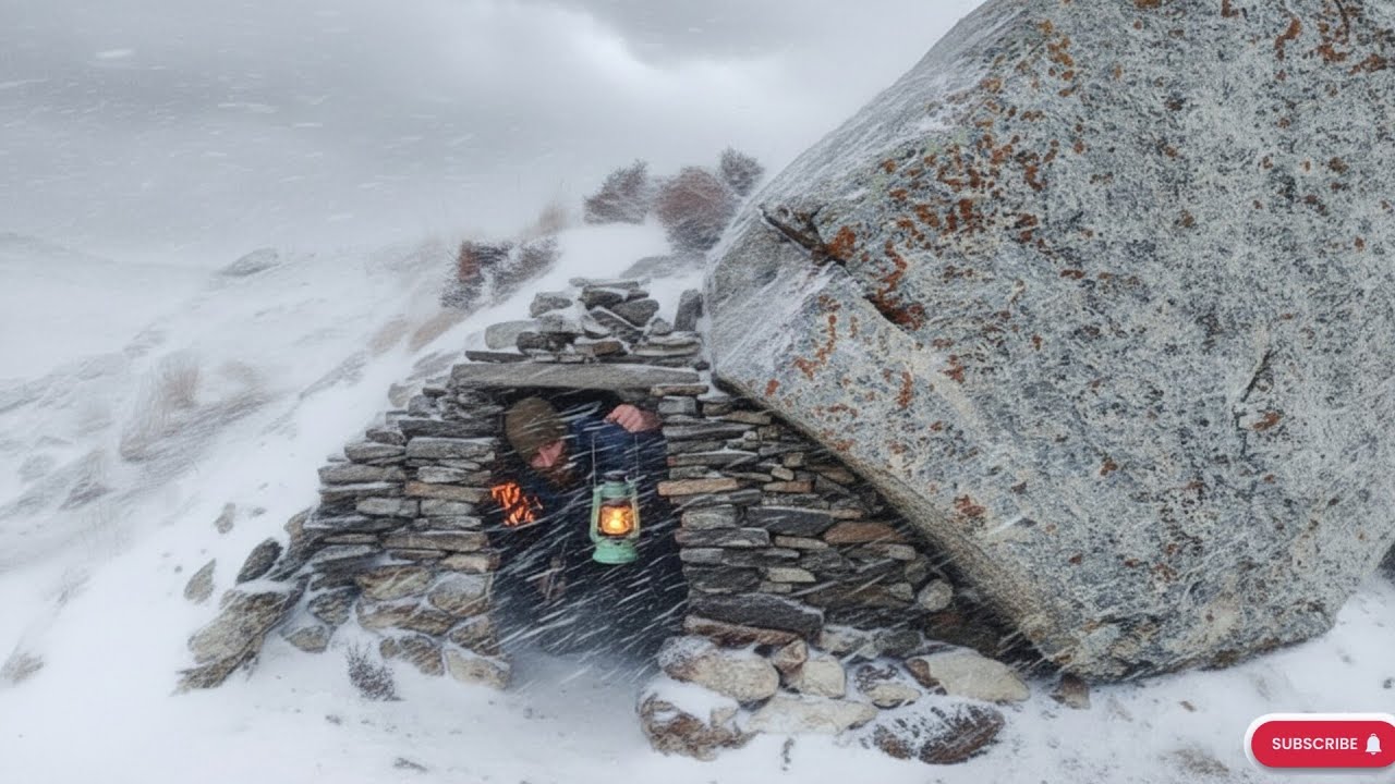 Caught in a winter blizzard/A strange and safe shelter in the snowstorm/I survived the extreme cold