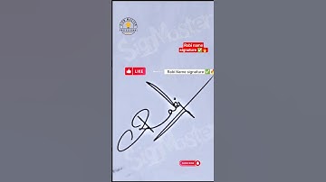Rabi Name signature|signature Design|Autograph tutorials|#art #calligraphy #signature #signs #artist