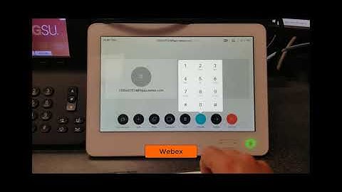 Starting a Webex or Zoom Meeting using the Cisco Telepresence Touch Panel