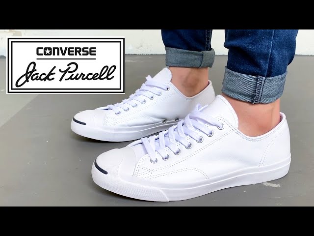 hav det sjovt Bogholder Demontere JACK PURCELL LEATHER All White Review | On Feet - YouTube