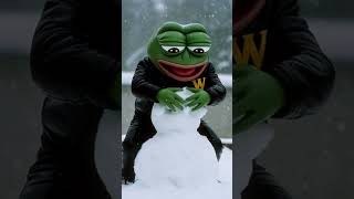 With Pepe, winter just hit different. ❄️🟨  #fyi #animation #slot #christmasgreeting #winter  #funny