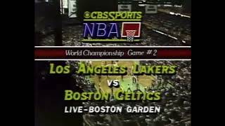 NBA 1985 finals Lakers vs Celtics game 2 intro