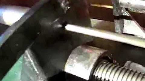 Home made button rifling machine