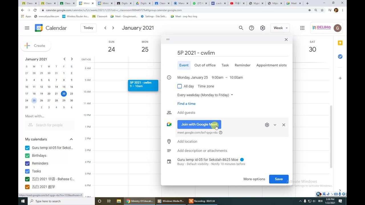 CREATE GOOGLE MEET LINK YouTube