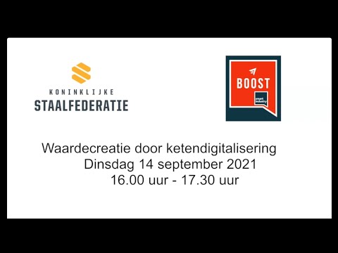 Webinar Waardecreatie door keteldigitalisering 14 september 2021