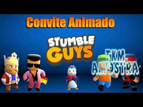 Convite Digital Interativo Stumble Guys - Mod. Int01