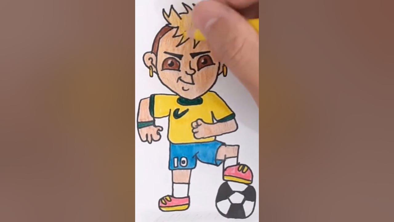 Desenhei o Neymar LEGEND Bordô ! 🤩 #shorts 