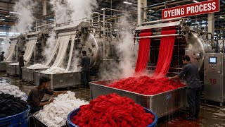 Textile Dyeing Process | Modern Fabric Dyeing Factory | Complete Cotton Fabric Dyeing Manufacturing 