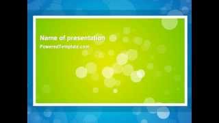 Aqua-Green Frame PowerPoint Template by PoweredTemplate.com