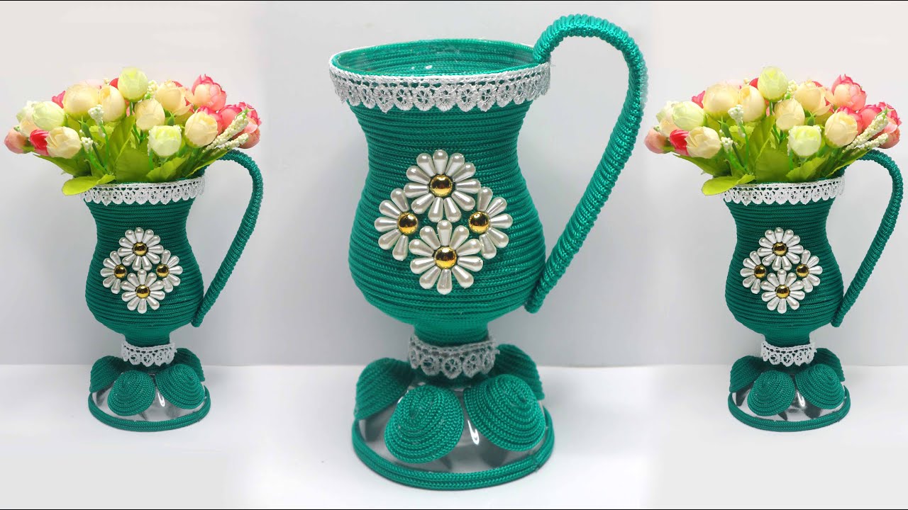 Plastic Bottle Flower Vase  DIY Ideas Best Out of Waste 
