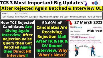 TCS Rejected Candidates Don