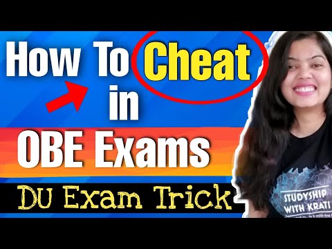 HOW TO CHEAT IN OBE EXAMS OF DU | STUDYSHIP WITH KRATI 2