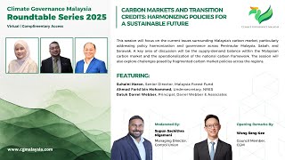 CGM Roundtable Series 2025 | Carbon Markets and Transition Credits