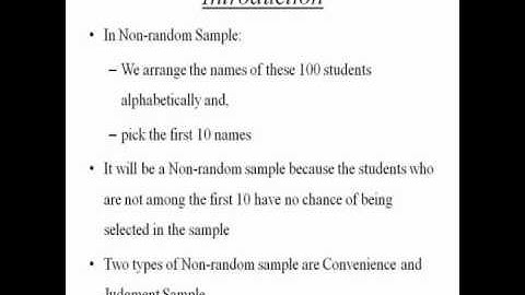 Random and Non-random Samples: Statistics Homework Help by Classof1.com