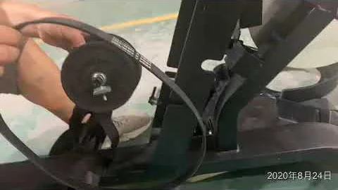 How to replace the spring box and handle   Rowing Machine