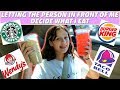 Letting the Person in Front of Me Decide What I Eat! | Hayley LeBlanc