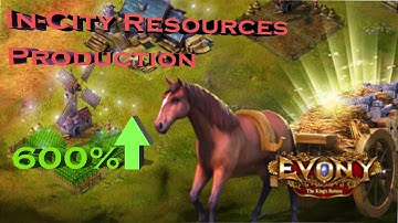 Evony In-City Resources Production