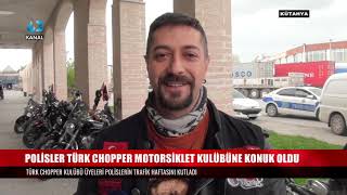 POLİSLER TÜRK CHOPPER MOTORSİKLET KULÜBÜNE KONUK OLDU Resimi