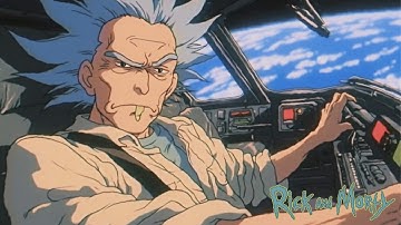 Rick and Morty 90s Retro Anime Style