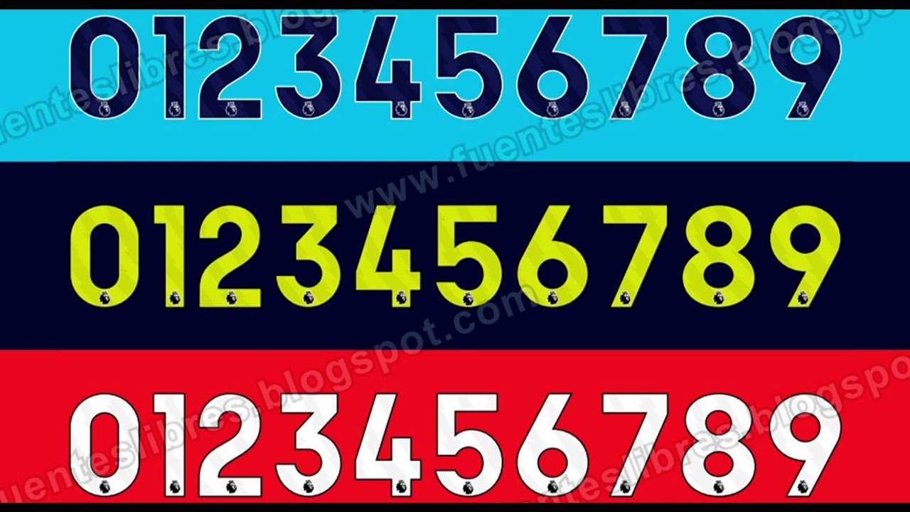 Premier League Font 2024 Tipografia Premier League 2024 Fonte Premier League 2024