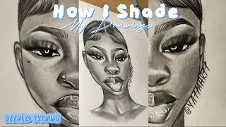 HOW I SHADE MY DRAWINGS || beginner friendly/ detailed tutorial