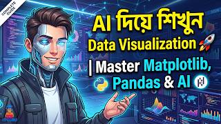AI দিয়ে শিখুন Data Visualization 🚀 | Master Matplotlib, Pandas & AI