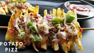 Pizza fries recipe | french fries pizza recipe | Pizza fries | fries pizza recipe by THE JIGNASA