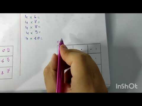 أبسط طريقة لحفظ جدول الضرب 3 و 4