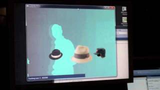 kinect skeleton head tracking perception - check out my cool hat! screenshot 2